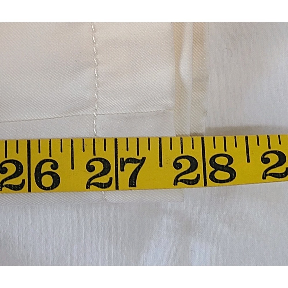 Max Studio Cargo Trousers Womens XL Ivory Pockets Taper Mid Rise Pants Easy Care - Picture 8 of 14